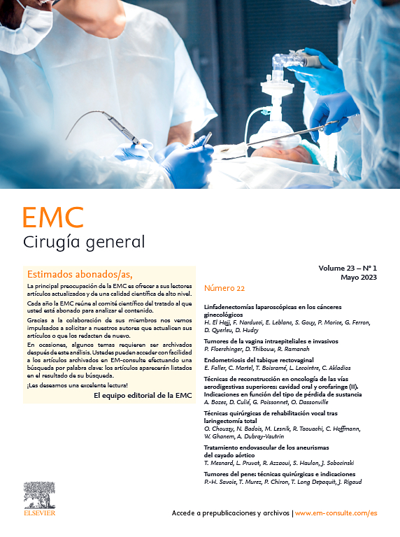Go to journal home page - EMC - Cirugía General